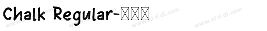 Chalk Regular字体转换